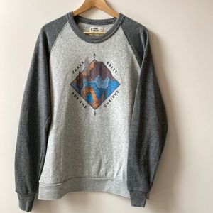 PARKS PROJECT "Parks Exist for The Curious" Sweatshirt in Grey - Size Large/L